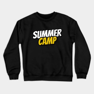 Summer Camp Adventures-Gold and white Crewneck Sweatshirt